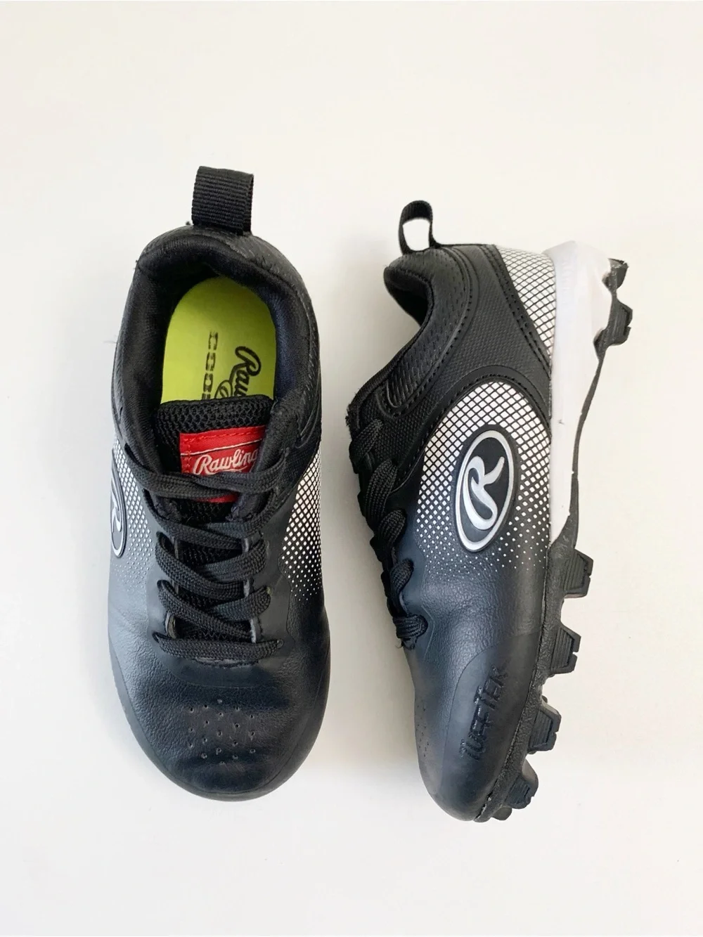 Rawlings Sanction Low Kids Black Baseball Cleats ~ 11